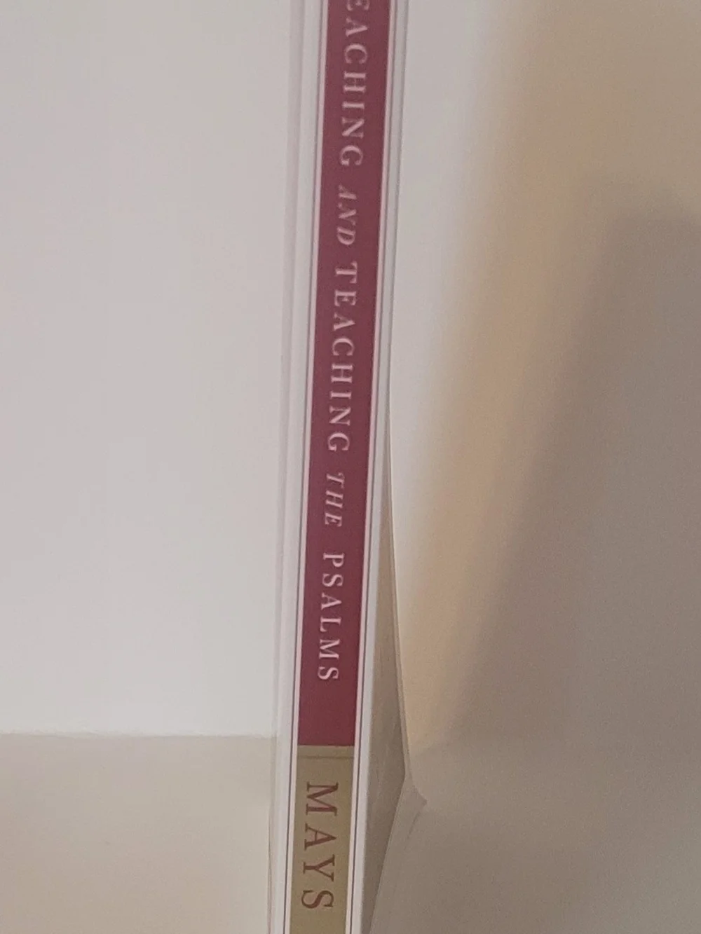 Preaching and Teaching the Psalms by James L. Mays - Red & Gold Cover
